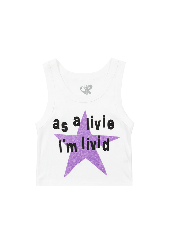 Olivia Rodrigo as a livie i'm livid  crop tank 418236