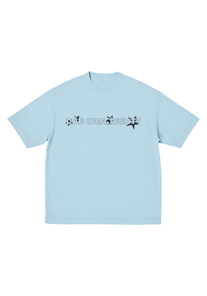 dad idea right? t-shirt in light blue - Olivia Rodrigo