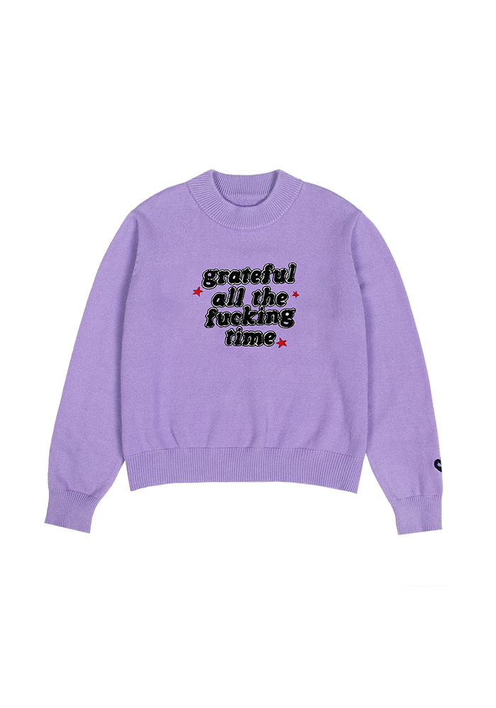 Olivia Rodrigo grateful all the fucking time knit sweater Sweater 418222