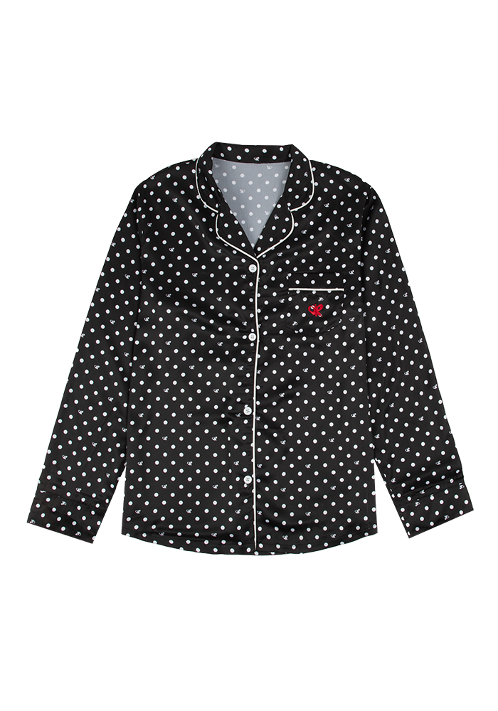 Olivia Rodrigo Black Polka Dot OR Pajama + Sleepmask Set Pyjama 429430