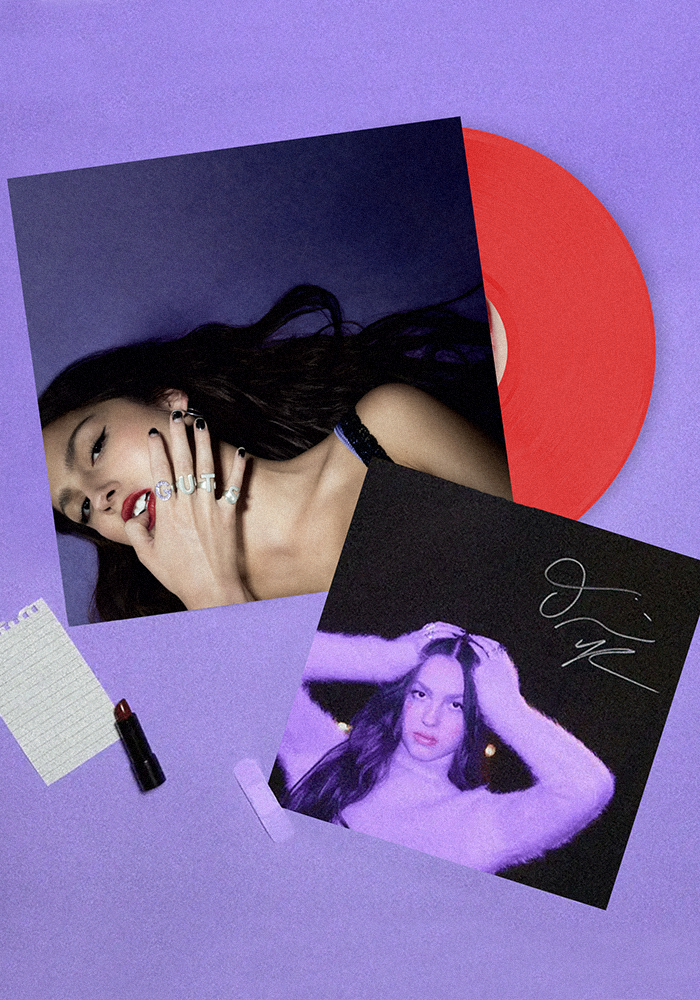 Olivia Rodrigo GUTS limited edition red vinyl - store exclusive +  signed print 347637