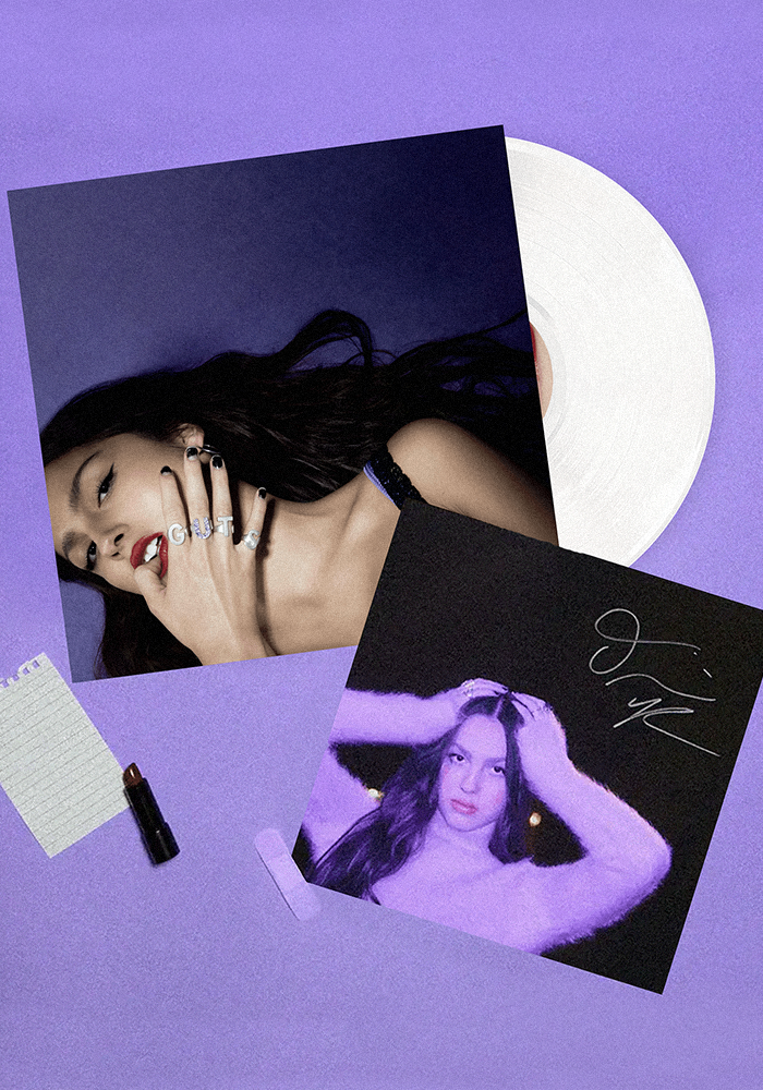 Olivia Rodrigo GUTS limited edition white vinyl - store exclusive +  signed print 347669
