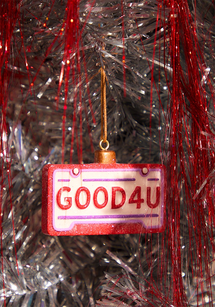 Olivia Rodrigo 'Good 4 You' License Plate Ornament Christbaumschmuck 429408