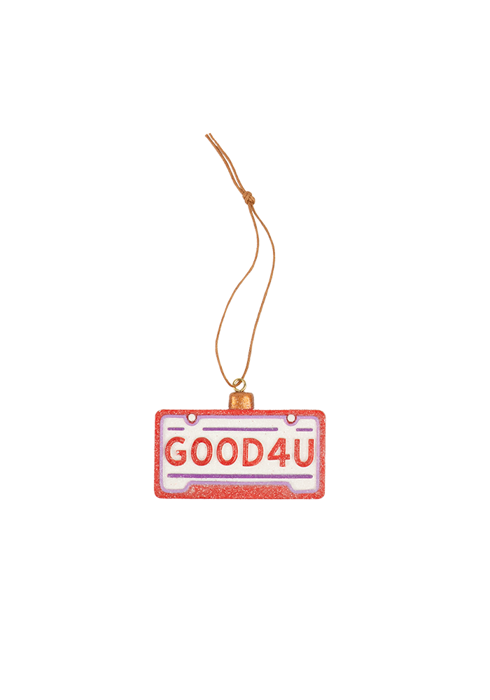 Olivia Rodrigo 'Good 4 You' License Plate Ornament Christbaumschmuck 429410