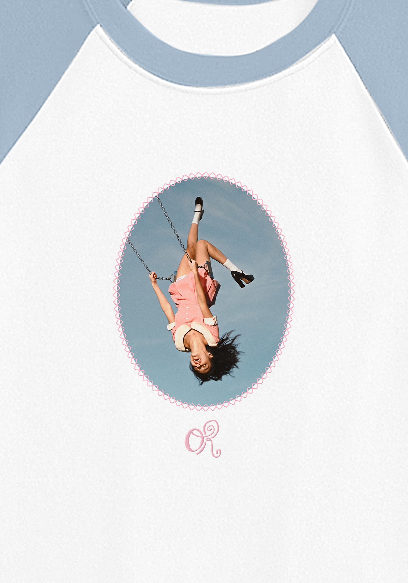 Olivia Rodrigo album cover stitched women's baby cropped raglan cropped T-Shirt 440687