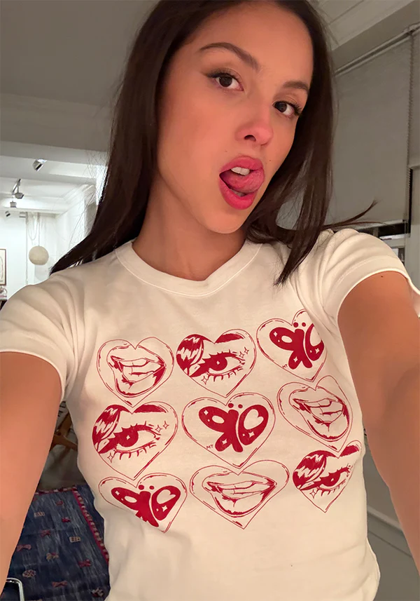Olivia Rodrigo at a festival near you crop baby tee crop baby tee 422010
