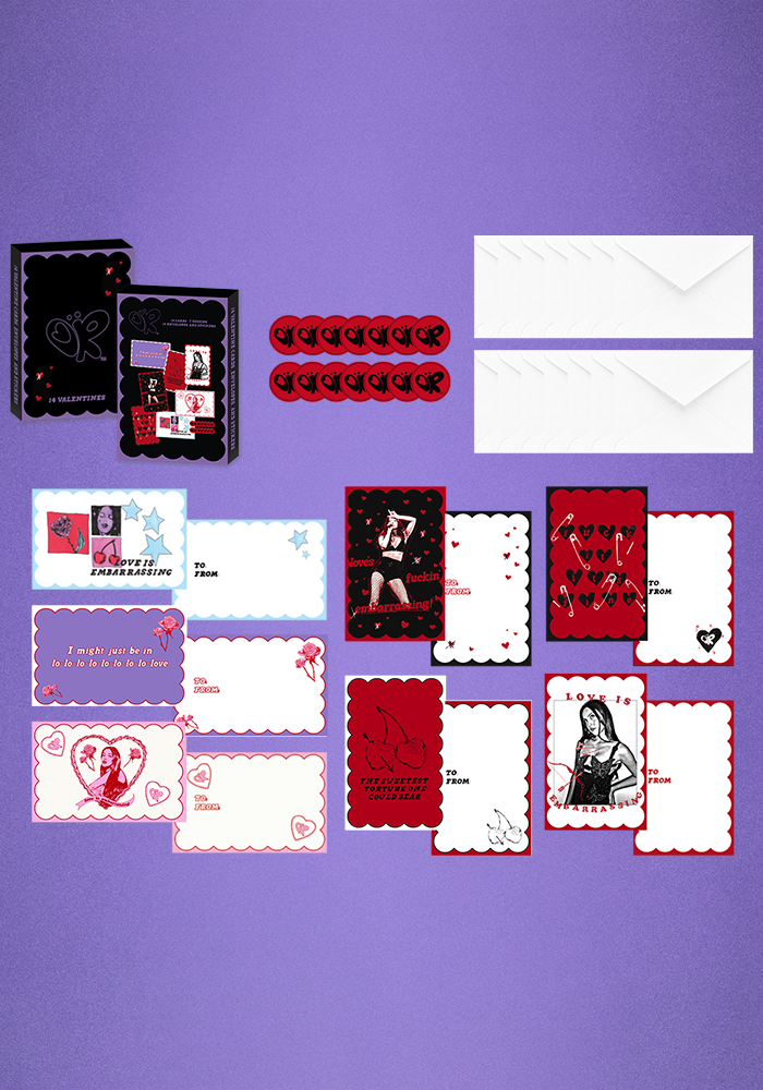 Olivia Rodrigo box of GUTS valentines Postkarten Set 395561