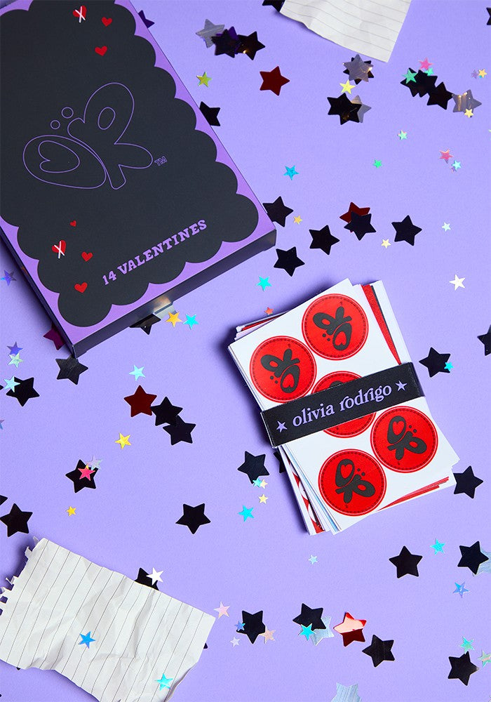 Olivia Rodrigo box of GUTS valentines Postkarten Set 420906