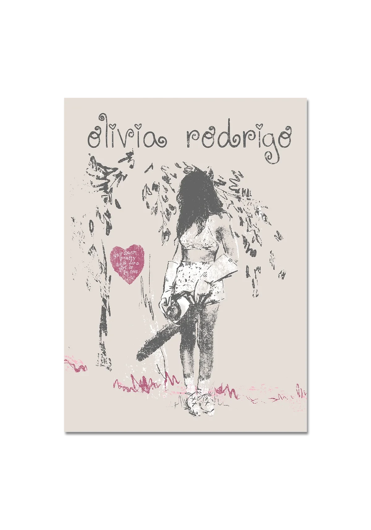 Olivia Rodrigo chainsaw poster Poster 449964