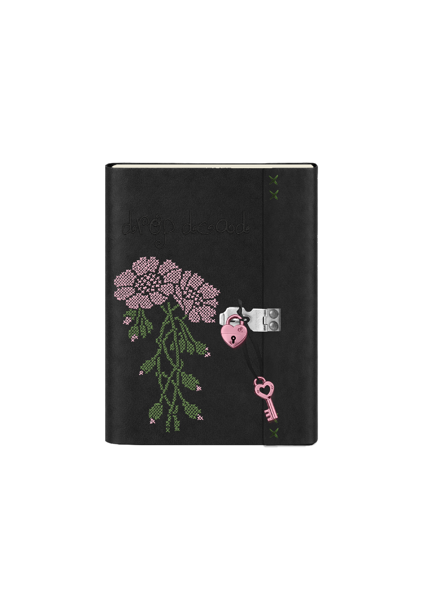 Olivia Rodrigo drop dead heart keyed padlock journal Notizbuch 442703
