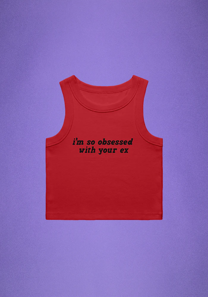 Olivia Rodrigo i'm so obsessed with your ex  crop tank 352949