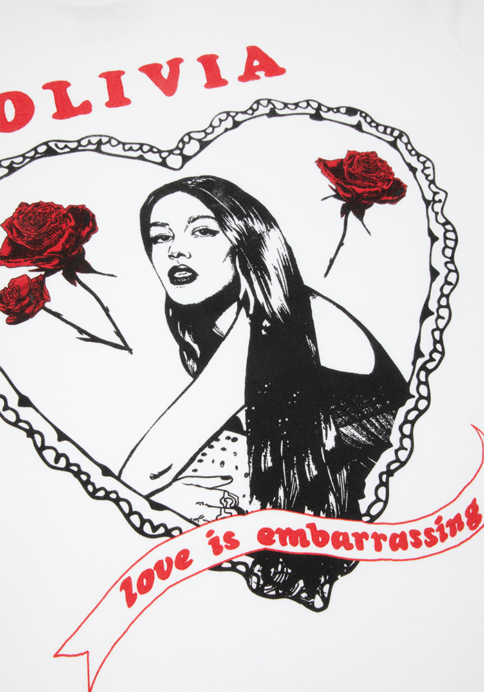Olivia Rodrigo love is embarrassing t-shirt T-Shirt 420886