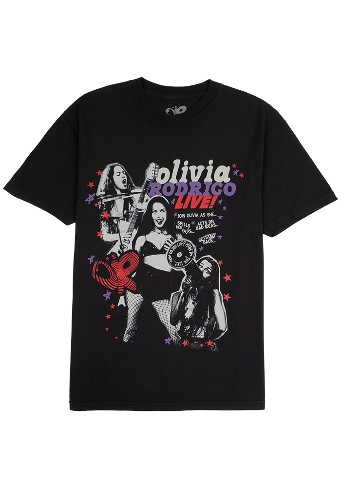 Olivia Rodrigo バンドTシャツ ラップ オフィシャル 公式 olivia rodrigo live t-shirt - Olivia Rodrigo