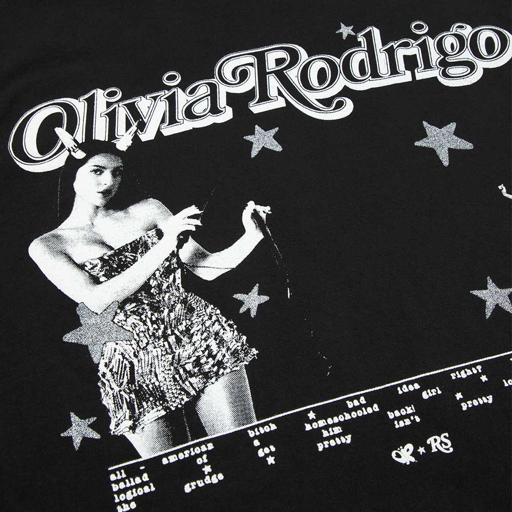 Olivia Rodrigo olivia rodrigo x rolling stone black T-Shirt 341757