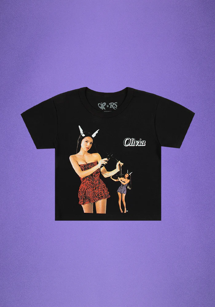 Olivia Rodrigo olivia rodrigo x rolling stone  crop T-shirt 348077