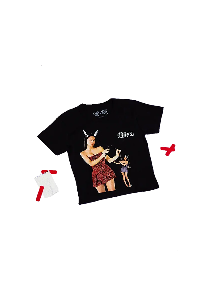 Olivia Rodrigo olivia rodrigo x rolling stone  crop T-shirt 421940