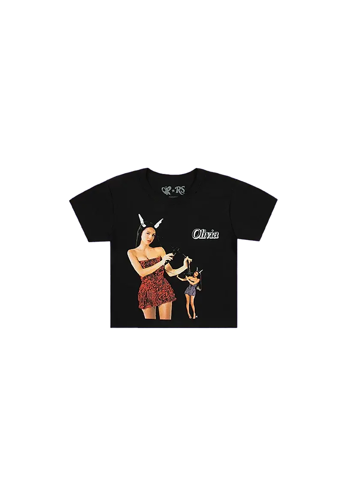 Olivia Rodrigo olivia rodrigo x rolling stone  crop T-shirt 421938