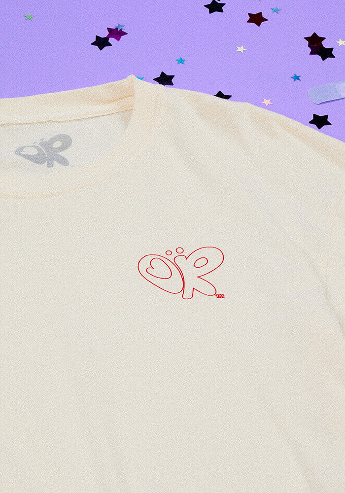 Olivia Rodrigo oversized sun in my mother fucking pocket t-shirt in ivory T-Shirt 366827